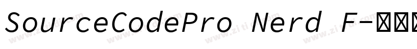 SourceCodePro Nerd F字体转换